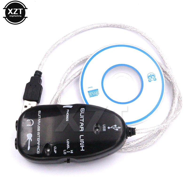 

Hot Sale Electric Guitar Interface USB Audio Link Cable Guitar USB Cable For MAC/PC MP3 Recording Guitar Accessories