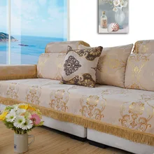 Sofa Back Cover And Get Free Shipping On Aliexpress Customize Chenille Lace Sofa Cover Europe Luxury Combination Royal Jacquard Cushion L Shape Non