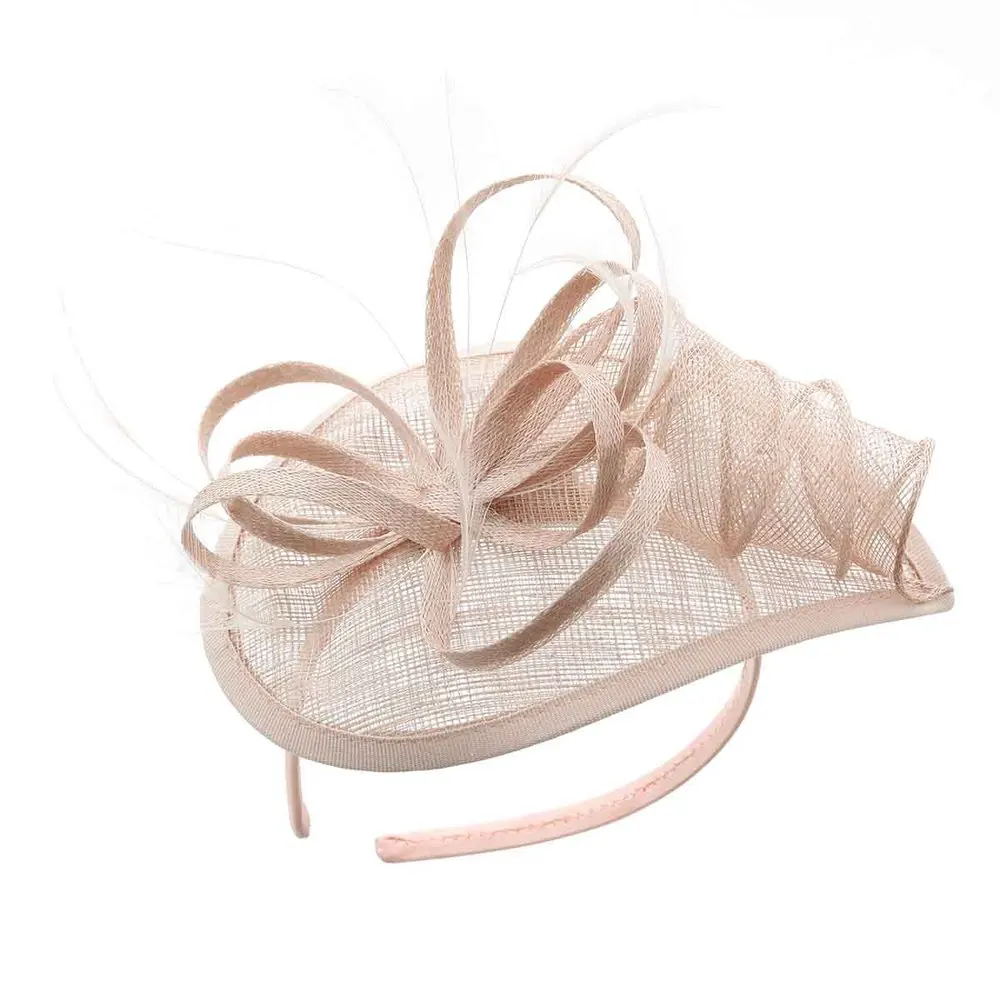 В европейском стиле, с цветочным узором, синамеевое перо шляпа Свадебная различных мероприятий, лента для волос аксессуары для волос женские головные уборы для свадьбы, праздника, вечерние - Цвет: 3