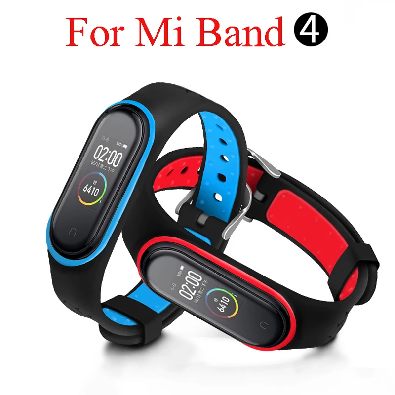 

Silicone strap for Mi Band 3 4 nfc wrist strap for Xiaomi mi band 3 sport Silicone Bracelet Mi band 4 3 smart watch bracelet