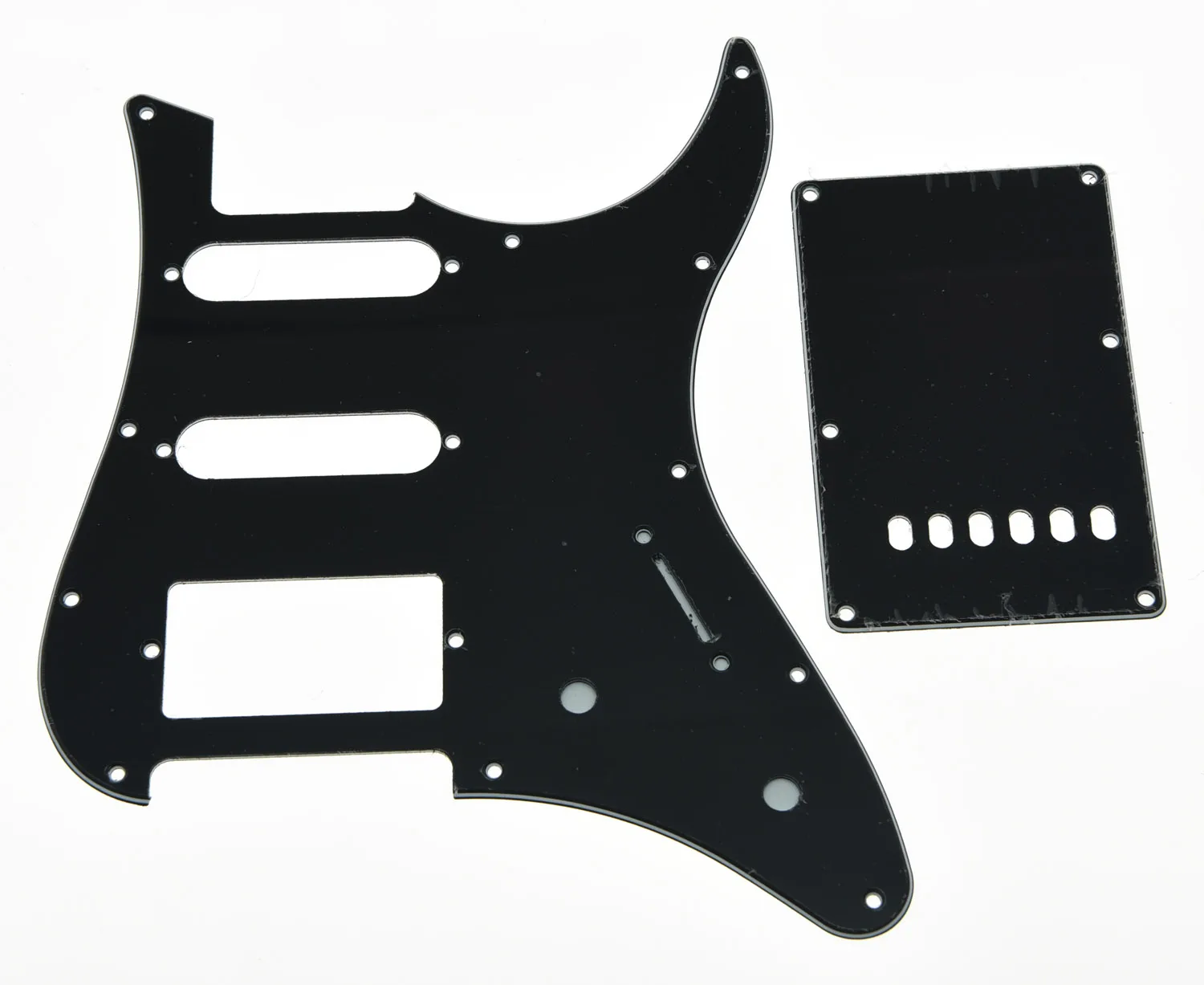 Kaish HSS/SSS накладки и задняя пластина с винтами для Yamaha nicfica - Цвет: HSS Black 3 ply