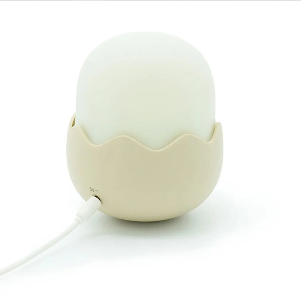 Цыплята спящие огни мультфильм силиконовые USB зарядка яичная скорлупа куриные