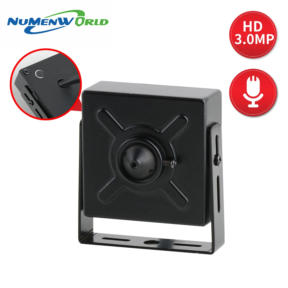 Numenworld IP камера 3.0MP POE HD веб-камера Мини CCTV видео аудио камера ONVIF P2P RTSP камера наблюдения для дома