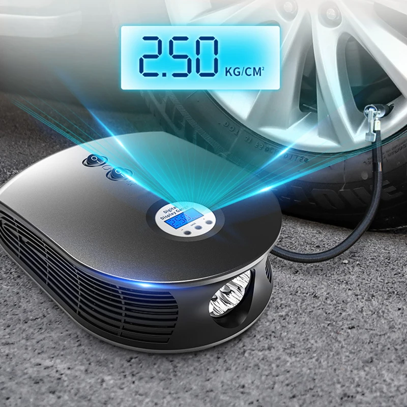 New Portable Mini Car Digital Tire Inflator DC 12V Tyre Air Compressor for Auto Motorcycle Air Pump Car Electronics Accessories