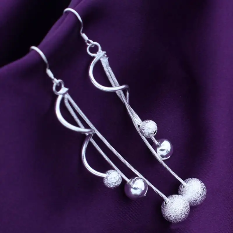 

2019 Female Earring Retro Vintage Women Dual Thread Earrings Pendant Girls Ear Rings Jewelry Wedding Party Wearing #13