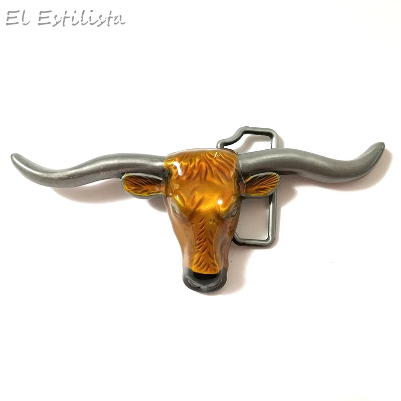 

Western Vintage Style Wild Bull Buckle Cowboy Classic Heavy Bull Buckles Men Belt Boucle Fivela Fit 4cm Belts Mens Romantic Gift