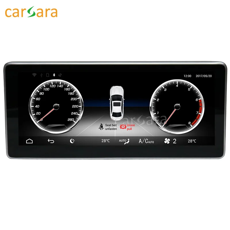 Carsara Android дисплей для Benz GLK X204 2013- 10,25 дюймов сенсорный экран gps-навигация, радио, стерео тире мультимедийный плеер