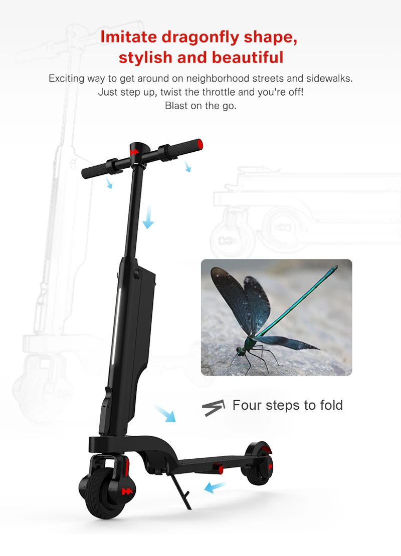 Best folding electric scooter 5.5inch electric skateboard Bluetooth APP electric hoverboard Removable battery scooter electric bike 2