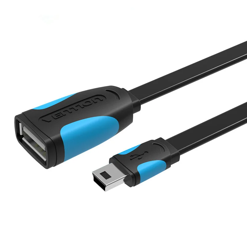 Vention USB адаптер Mini USB 2,0-USB OTG кабель для MP3 MP4 жестких дисков цифровых камер PC gps HDD OTG адаптер Mini USB адаптер - Цвет: VAS-A19