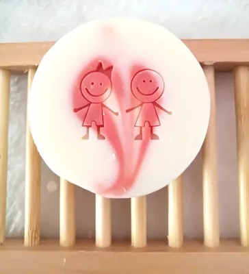 

Free shipping Couple handmade soap pattern Mini diy soap stamp chaprter seal 2.5*4CM