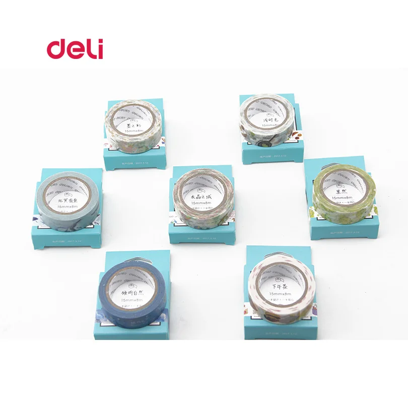 Deli 1 шт. Офисная клейкая лента бумага для рисования фруктов рыбок декоративная