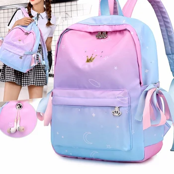 

LJL-Orthopedic Backpacks School Children Schoolbags For Girls Primary School Book Bag School Bags Printing Backpack