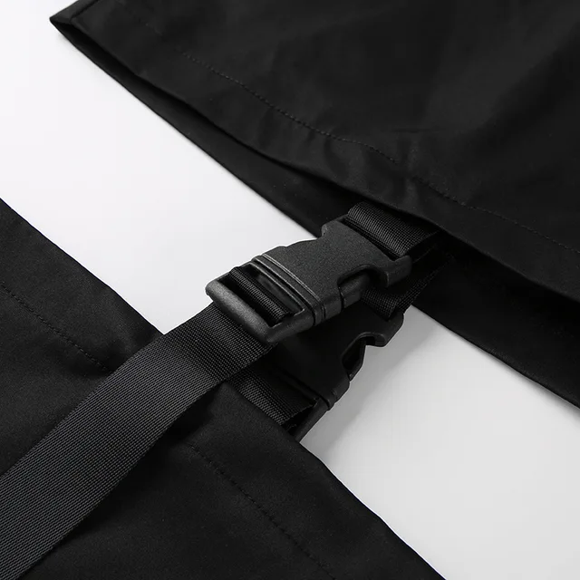 buckle cut out cargo pants