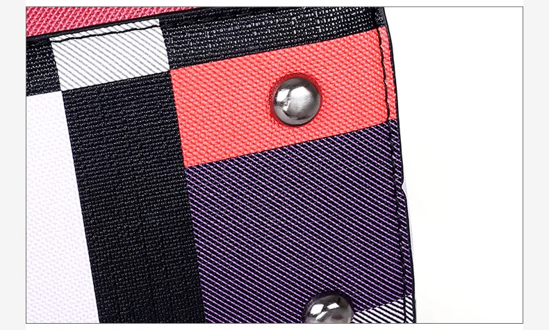 Женская новая полосатая решетка хит цвет кости мать сумка через плечо сумка 4 шт набор