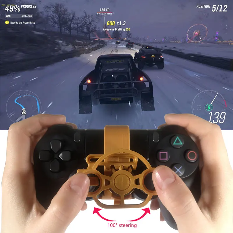 Мини-Руль игровой джойстик гоночные игры Рулевое колесо симулятор геймпад для симуляторов аксессуары для sony Playstation 4 PS4