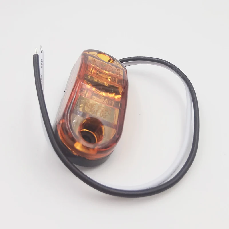 

Car Flashing 10 Pcs 12V 24V Car Truck Trailer Piranha LED Side Marker Blinker Light Bulb Signal lamp car-styling Universal