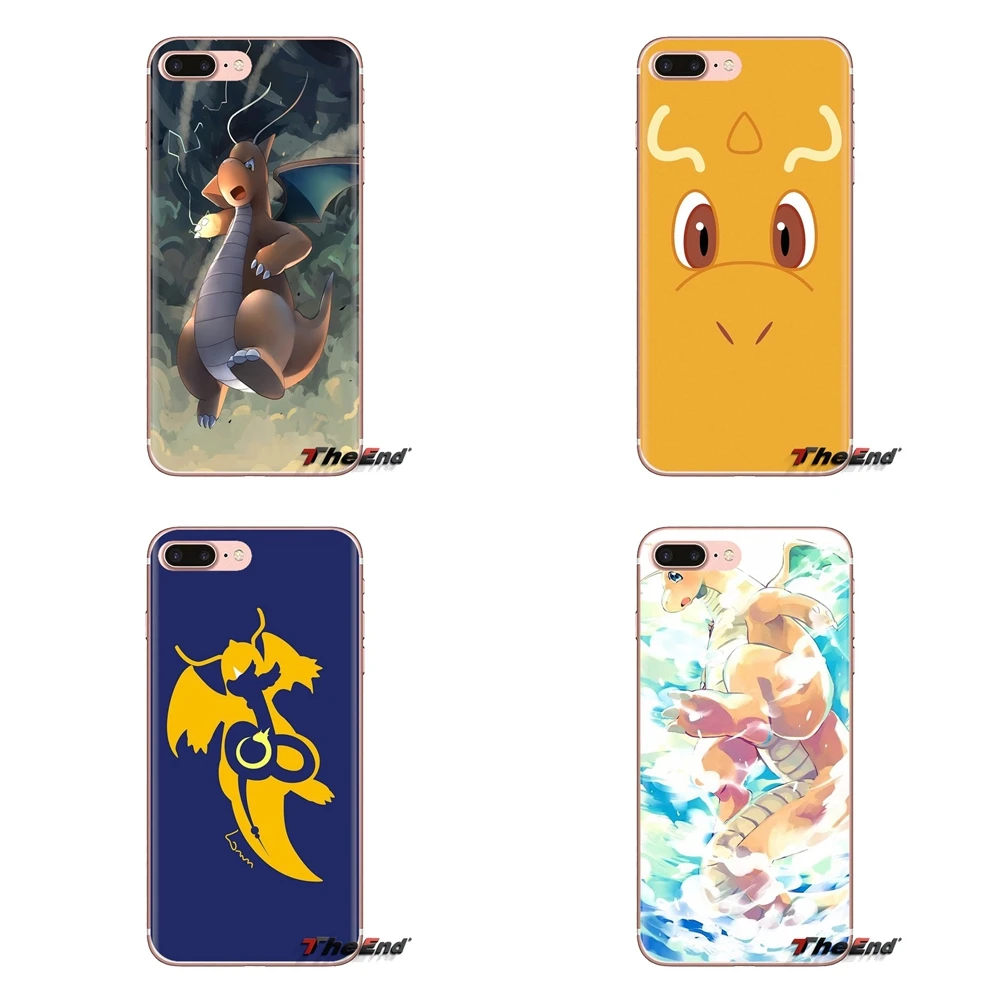 

Anime dragonite pokemon Art Transparent TPU Case Cover For Samsung Galaxy S3 S4 S5 Mini S6 S7 Edge S8 S9 S10 Plus Note 3 4 5 8 9