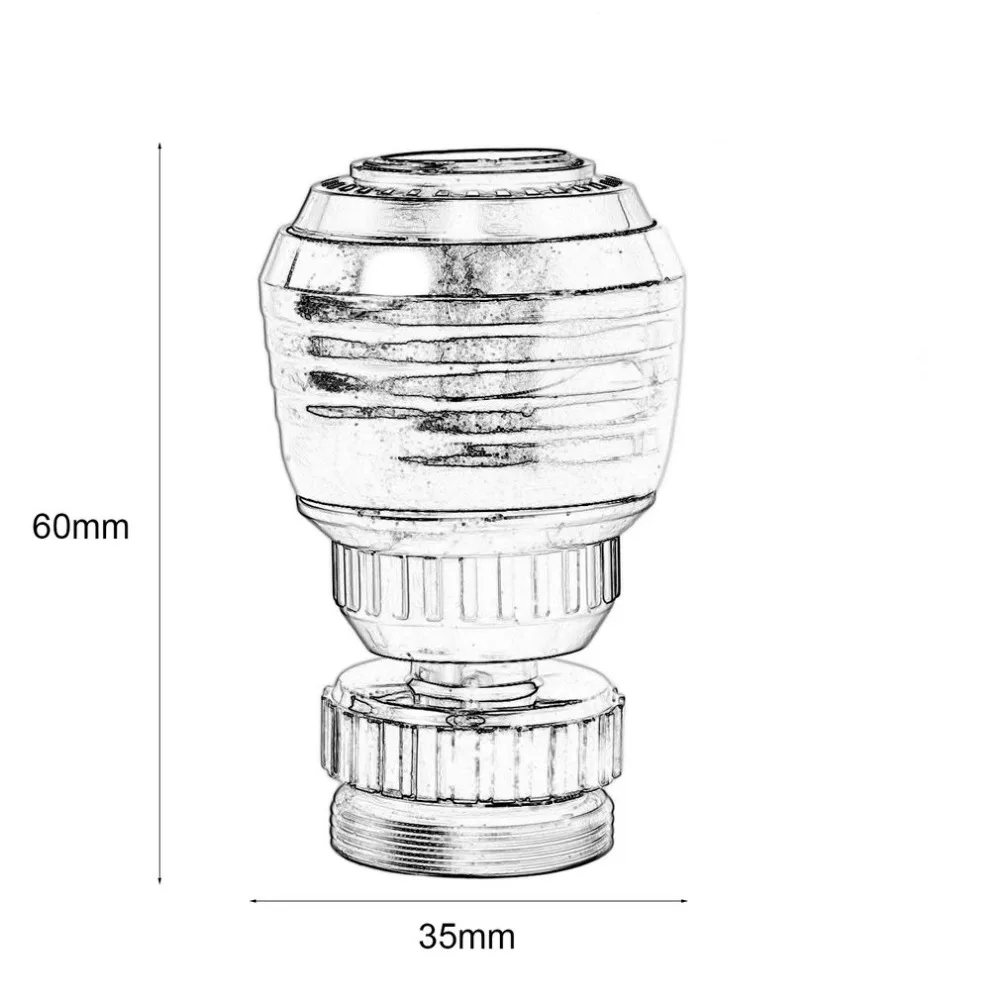 360 с поворотом носик для крана насадка фильтр адаптер водосберегающий кран аэратор диффузор кухонные аксессуары