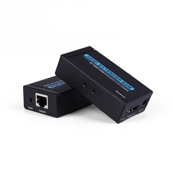 60M HDMI Extender 1080p 3D HDMI Transmitter Receiver over Cat 5e/6 RJ45 Ethernet Converter US EU Plug mirabox rj45 matrix hdmi extender over ip tcp ethernet cable support 1080p 100m 200m 400ft multi receiver ir n n hdmi extender
