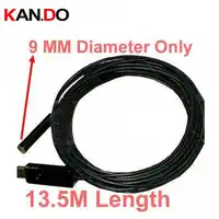 9mm head,15M length,mini Home Endoscope,USB Borescope,USB Tube Snake Scope InspectionCamera,Waterproof,4 LED wired cam