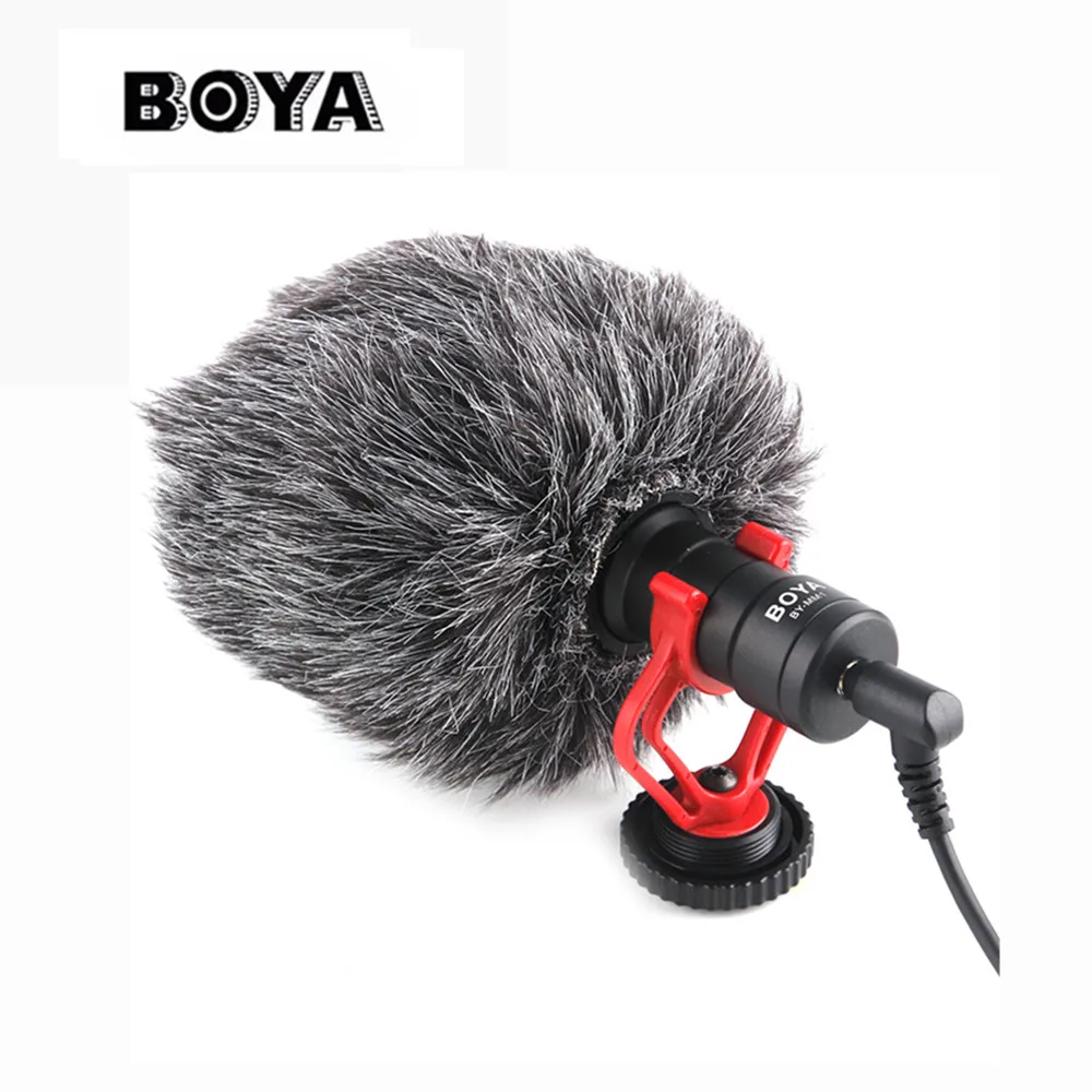 BOYA BY-MM1 cardioid Microphone for Smartphone DJI Osmo Nikon Canon DSLR Youtube Vlogging Recording 3.5MM audio cable