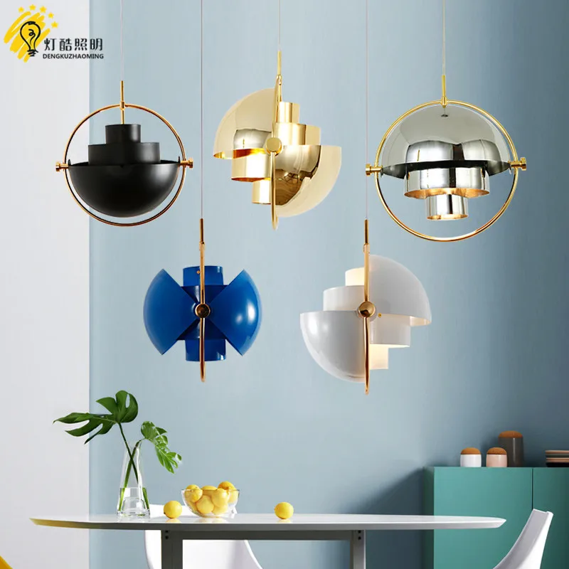 

Denmark Nordic postmodern droplight restaurant study semicircle metal bar example room contracted deformation droplight