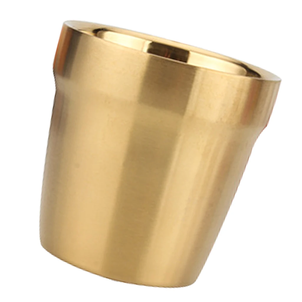 New Gold 304 Stainless Steel Coffee Mug Camping Water Cup Cold Glass 8oz, Dishwasher Safe, Great for Ice Drink, Hot Beverage
