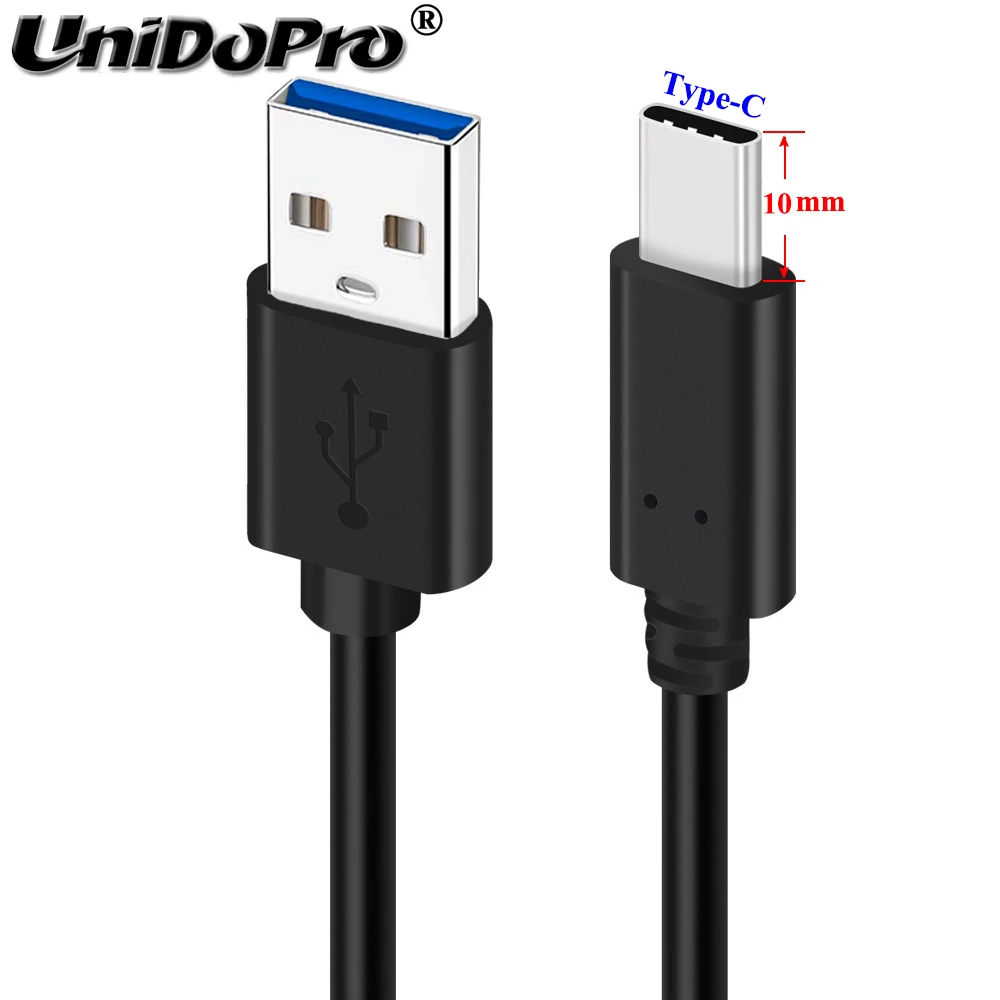 Unidopro Специальный 10 мм Расширенный Шнур USB 3,0-type C кабель для быстрой зарядки для M-Horse Pure 3, Pure 2 прочные кабели для зарядки телефона - Тип штекера: Black