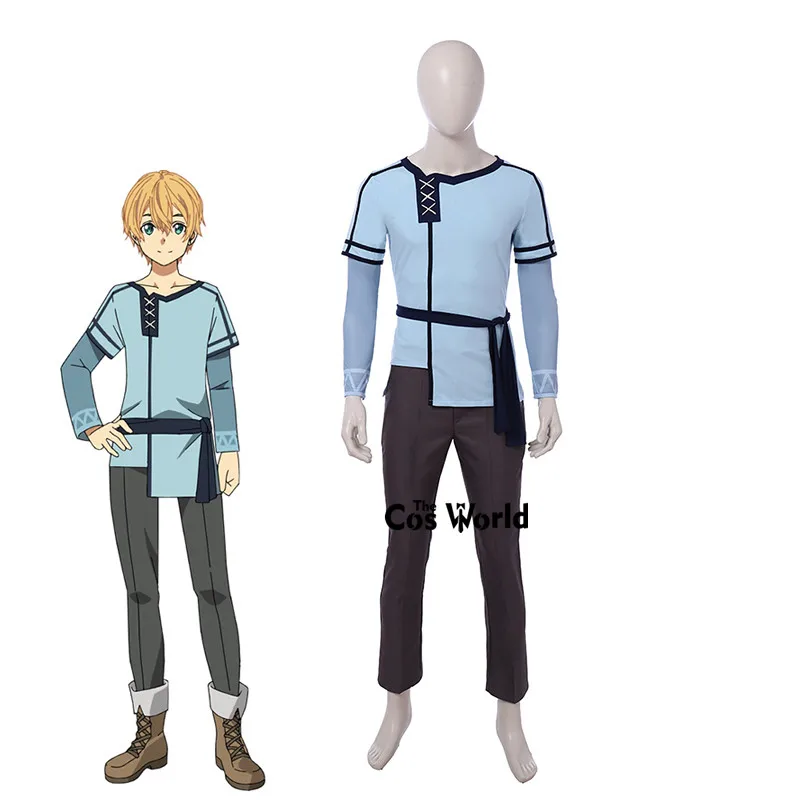 Sword Art Online Alicization Eugeo Tops Pants Uniform Outfit Anime Cosplay Costumes