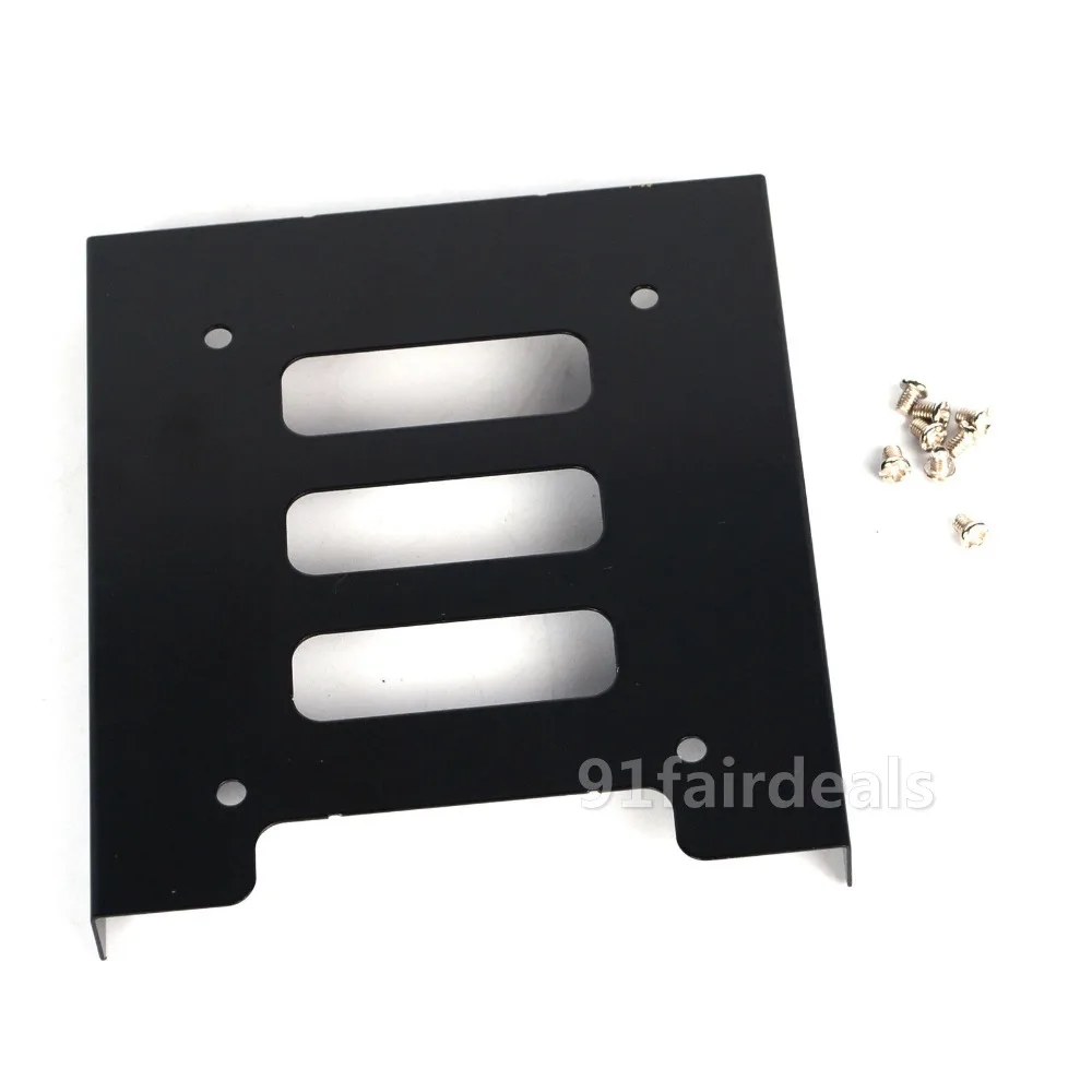 RU Shipping Universal 2.5" SSD HDD To 3.5" Metal Mounting Adapter Bracket Dock Hard Drive Holder For PC HDD Enclosure W/screws