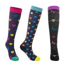 3 пары мужчин и женщин Компрессионные SocksBest для бега, путешествий, езды на велосипеде, беременных, отек повышают производительность кровообращение и восстановление