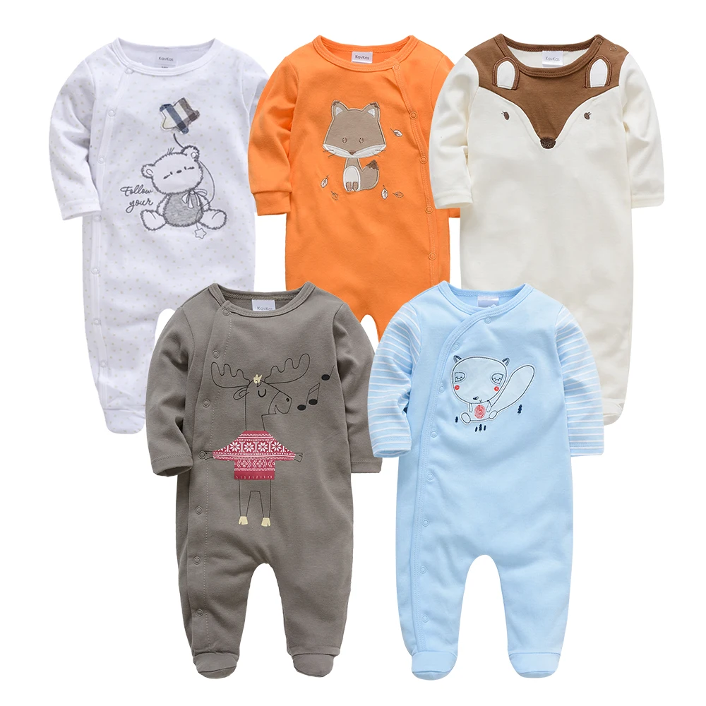 Kavkas/Одежда для маленьких девочек, Roupa De Bebes, комбинезоны с длинными рукавами для новорожденных, 3, 6, 9, 12 месяцев, Одежда для новорожденных, Bebek Giyim, комбинезоны - Цвет: 8186434446