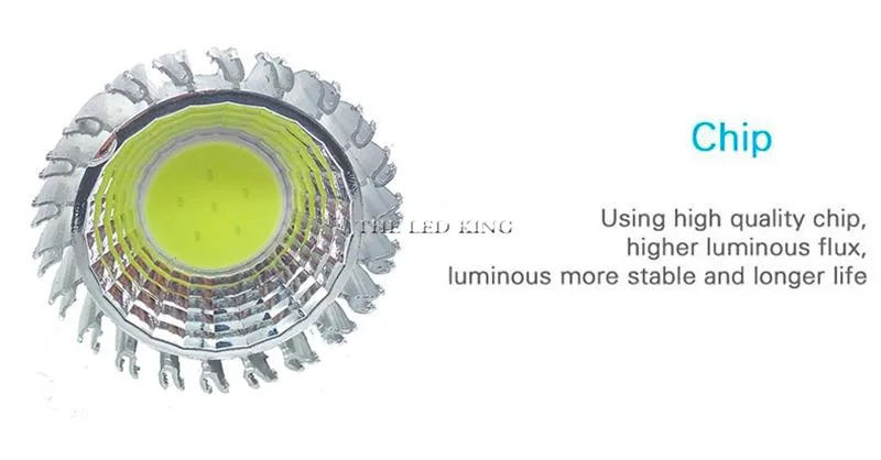 Супер яркий 10 ламповый светильник с регулируемой яркостью светодиодный теплый/белый 85-265 в 7 Вт 10 Вт 15 Вт GU10 COB светодиодный светильник GU 10 Светодиодный точечный светильник