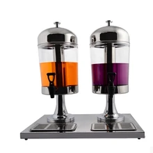 Двойной головкой чай с молоком сок диспенсер 8 литров стол напитками холодные напитки, машины