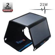 Winnewsun 21W Portable Solar Charger for Mobile Phone iPhone Folding Mono Solar Panel+Foldable Solar USB Battery Charger ggx energy waterproof 8w 5v portable folding mono solar panel charger usb output controller pack for phones iphone psp mp4