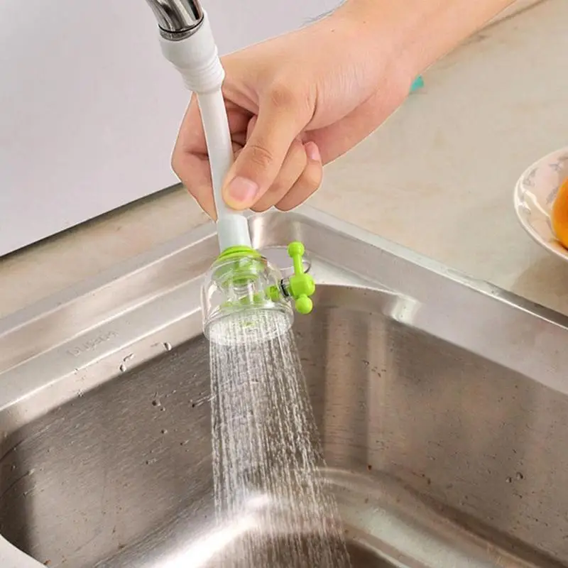 

Adjustable Water Saving Home Kitchen Tap Shower Head Hose Faucet Valve Sprinkler Filter Aerator Pressurization Nozzle Spout