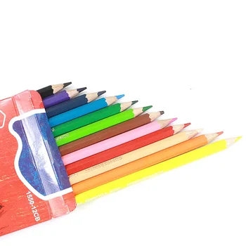 

12 Pcs/Set Color Pencils 12 Color Painting Pencil Children Student Art Drawing Stationery Two Sizes