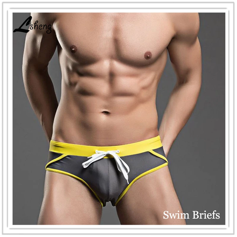 

Latest Hot Brand Men's Summer SurfingSwimming Shorts Low-waist Man SwimBrief Spa Shorts Male Beach Board Shorts Men SwimBriefs