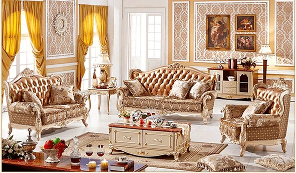 classic european furniture antique living room furniture-in living