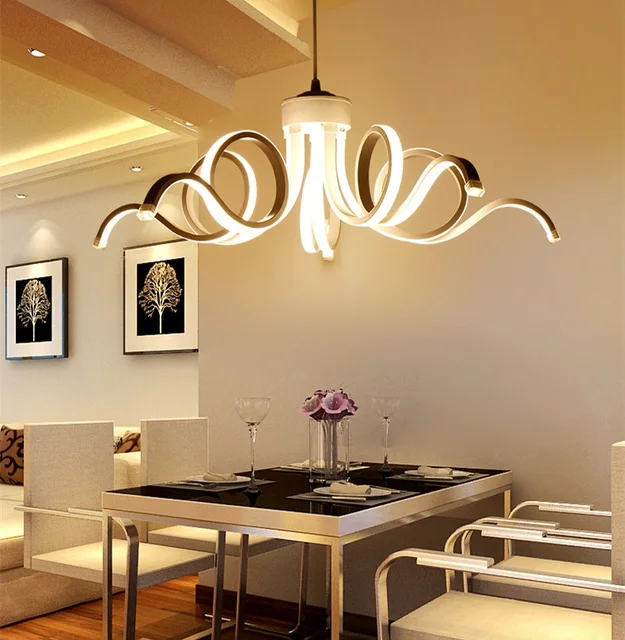 Scandinave Style LED Acrylique Lustre Salle À Manger Chambre et ... Scandinave Style LED Acrylique Lustre Salle À Manger Chambre et ...