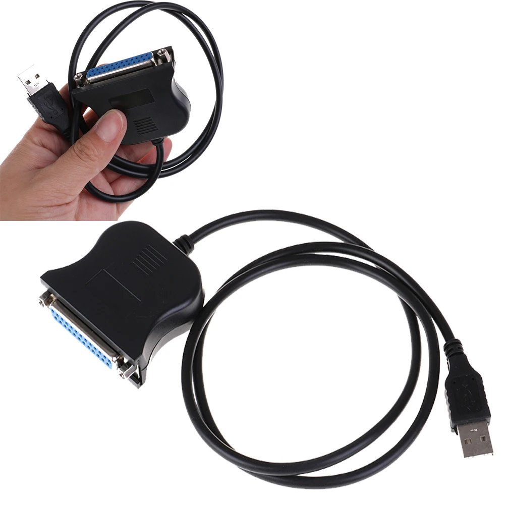 Переходник с USB на гнездо DB25 параллельный Кабельный Шнур адаптер для принтера HP