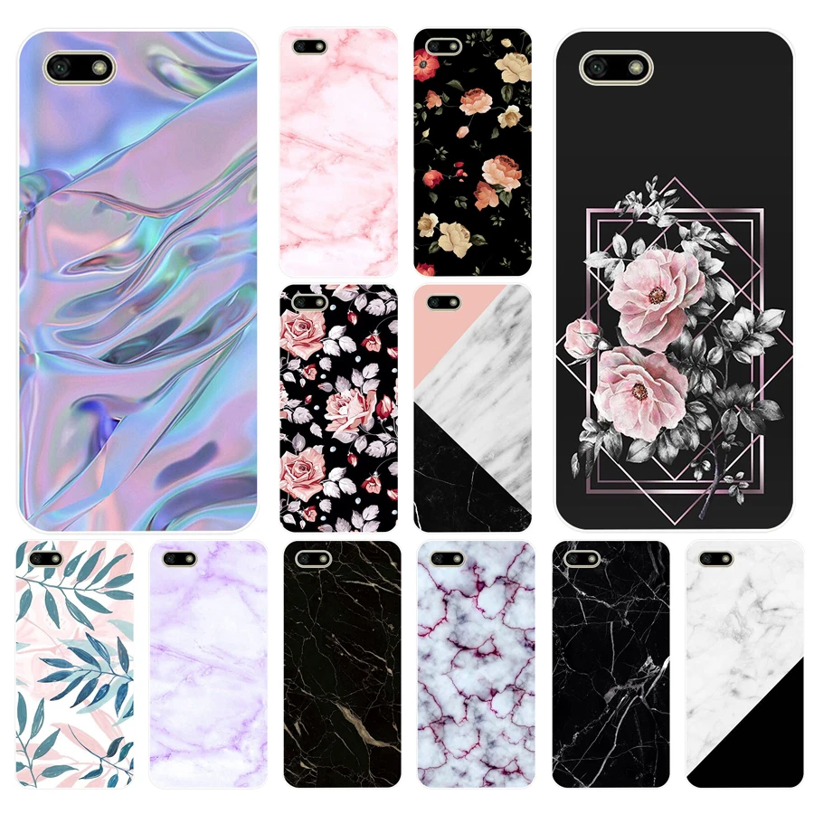 

156FG Granite Scrub Marble Stone Soft Silicone Tpu Cover Case for huawei Honor 7a 5.45 pro 5.7 7c 7x y5 2018 case