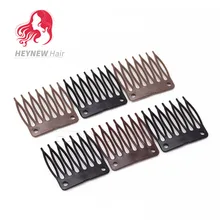 40 шт черный/коричневый цвет парик расчески пластиковые зажимы удобно для волос полный кружева парики аксессуары Инструменты для укладки