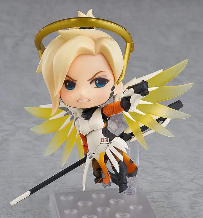 Anime Game OW Nendoroid 790 Cute Kawaii Mercy 10cm Action font b Figure b font font