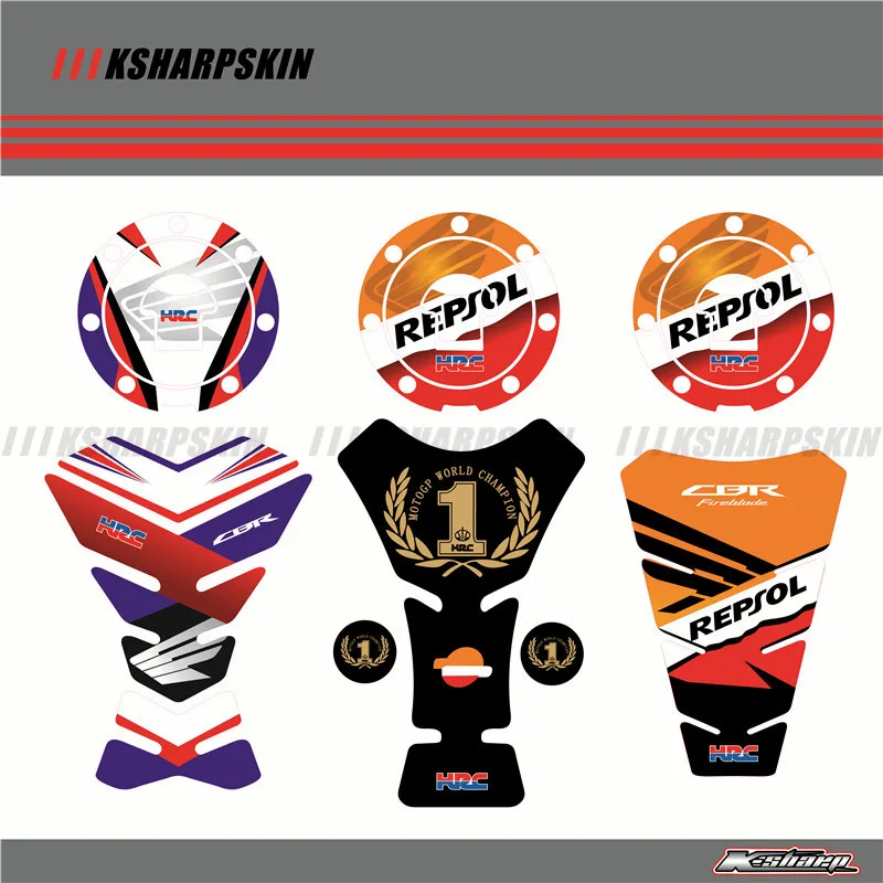 3D наклейки на бак мотоцикла защитные для honda CBR VFR CB NSR VTR CBF CBX 125 250 400 600 900 CBR1100XX|motorcycle