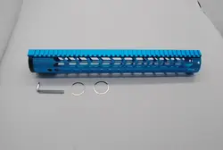 Trirock 15 "дюйма 7.62/308 Ultra Light Blue анодированного KeyMod свободном Handguard 18 tpi 16 TPI LR-308 /AR-10