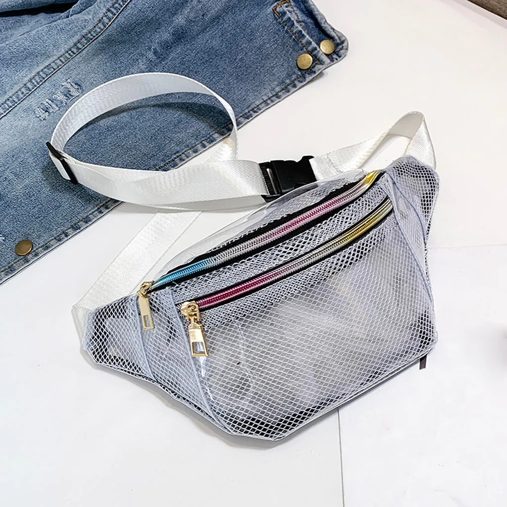 Aelicy/Модная нейтральная прозрачная Сетчатая Сумка с карманами на плечо высокого качества, простая сумка для телефона с карманом
