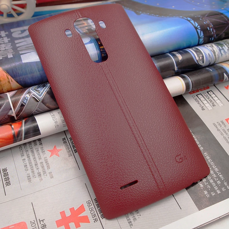 Чехол для мобильного телефона для LG G4, задняя крышка для батареи, чехол для двери, задняя крышка+ NFC для LG G4 H815 H810 H811 - Цвет: Wine Red