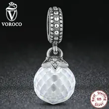Nueva Auténtico 925 Sterling Silver Moon & Star, Clear CZ Colgante Del Encanto Fit Pandora Collar y Pulsera S080