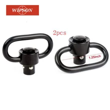 WIPSON 2 шт. кнопка быстрого отсоединения QD Слинг поворотный прицел крепление кольцо работает с большинством оружия с вертлюжным креплением